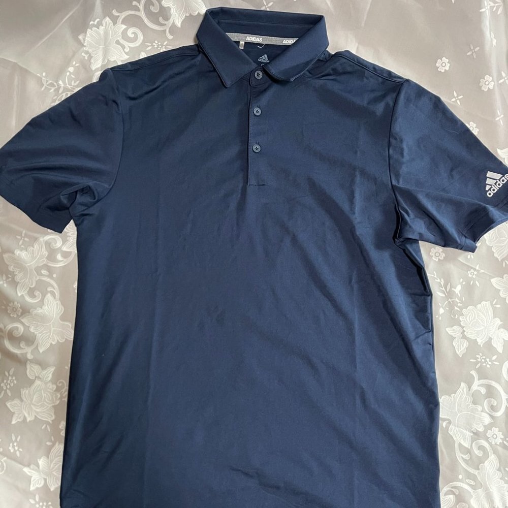 ADIDAS Ultimate Polo 2.0 Navy Blue Men's Size Small